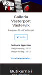 Mobile Screenshot of galleriavasterport.se